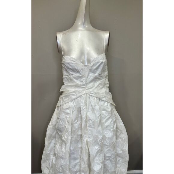 NWT CECILIE BAHNSEN Jeorge Jacquard Bustier Midi-Dress Size 6 $1,820 - Picture 4 of 9